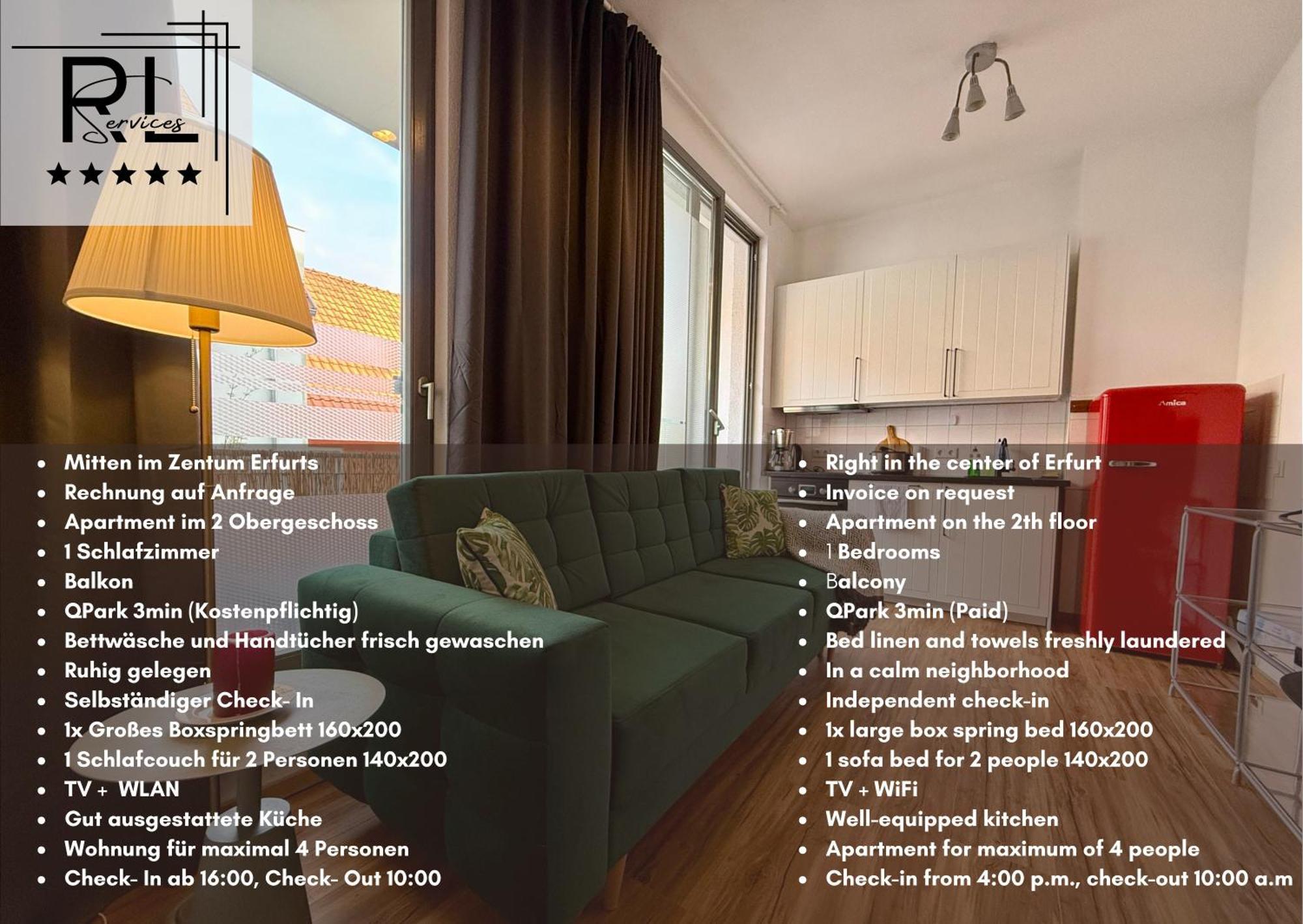 Balkon, Zentral, Modern, Erfurt City Exteriér fotografie